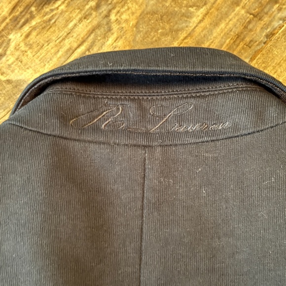 Ralph Lauren Navy Blue RLC Crest Iconic Sweater Knit Jacket Blazer S / Small - Picture 3 of 7